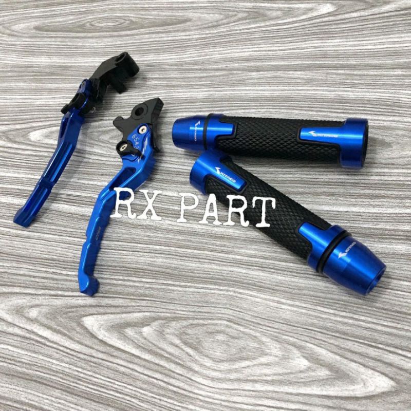 handgrip/handfat cnc plus handel rem cnc  rxking rx king beat mio vario nmax pcx vixion-Biru