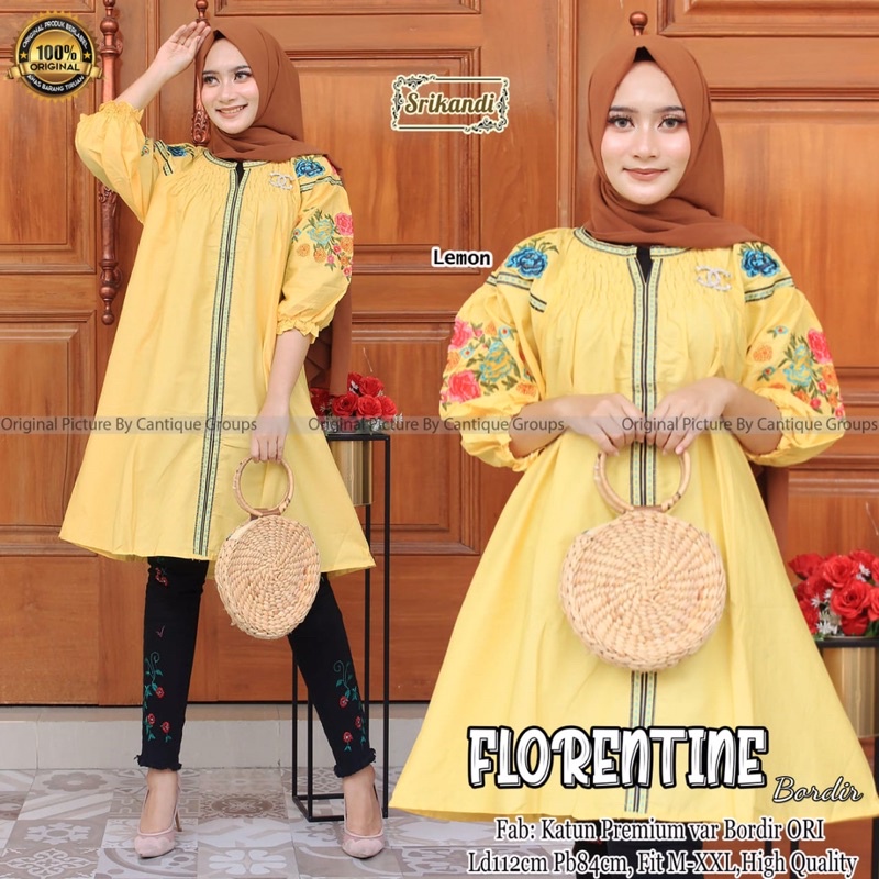 FLORENTINE TUNIK KATUN BORDIR ORI