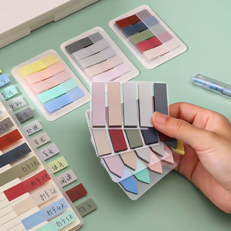 

Simple Post it Note Set 100pcs / Sticky Post it Note Aesthetic Muji Style Japanese Stationery