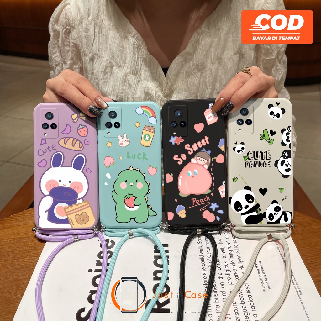 Sling Case Macaron Softcase Tali (UV07) Vivo Y21 Y21S Y21T Y21A Y33S Y33T Y20 Y12S Y20S Y15S Y01 V23E V21 V20 SE V20 Y30 Y50 Y11 Y12 Y15 Y17 Y91 Y93 Y95 Y15s Y51 Y51A V17 V19 S1 S1 PRO Z1 PRO V15 V11 Y91C Y53S