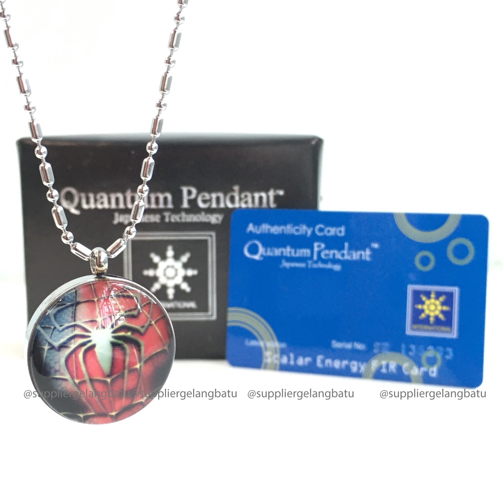 KALUNG KESEHATAN quantum Pendant SPIDERMAN GERMANIUM bersertifikat