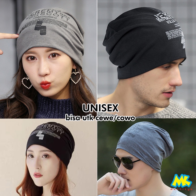 Beanie Hat Double Layer Cotton Cap / Kupluk Premium 2 lapis