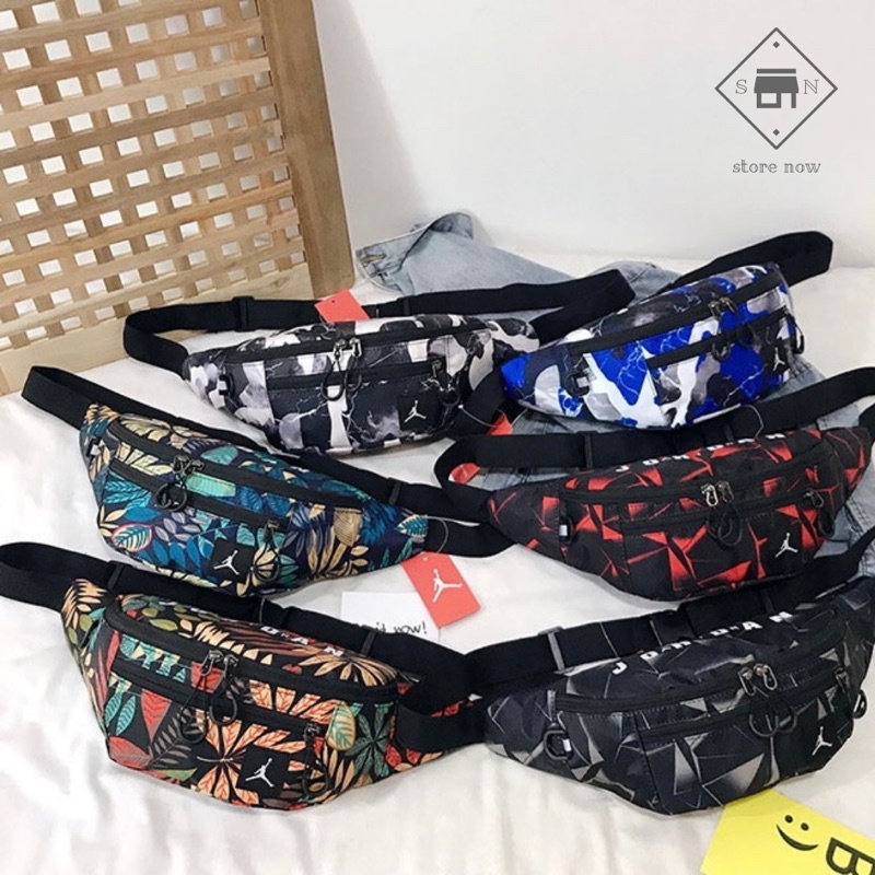 WAISTBAG JORDAN MOTIF / TAS PINGGANG / TAS SELEMPANG JORDAN