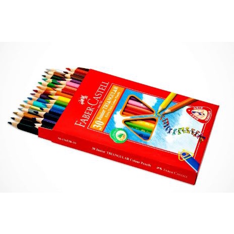 

Gramedia Batam - Extra Thick Faber Castell Junior TRIANGULAR 30 Colour Pencils