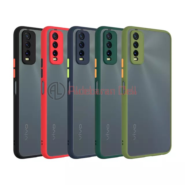 Case Matte List Color Vivo Y20 / Y20i / Y20S [G] HardCase Silicon Protect Camera Vivo Y20 Y20i Y20S 