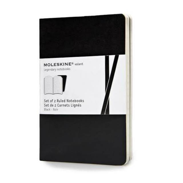 Jual Moleskine Volant Legendary Plain Notebooks Black (2pcs) Shopee
