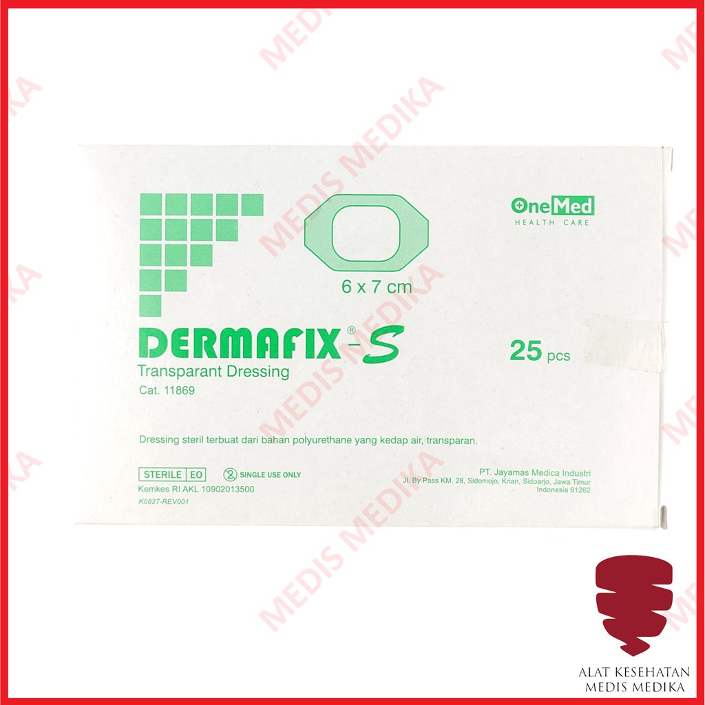 Dermafix S 6 X 7 CM Onemed p3k Plester Anti Air Infus Dewasa P3K Plaster 6X7 6X7CM