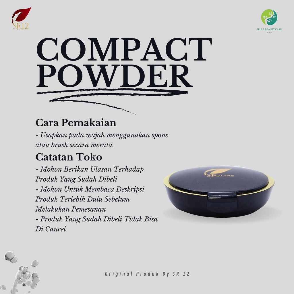 Compact Powder Exclusive Bedak Dasar Natural Sheerpink Wanita Anti Flek Hitam Tahan Sinar Uv Original Premium 14 Gram-2