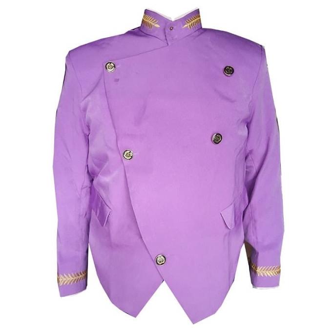 Promo Beskap Solo Sikepan Bordir Ungu Pres Adat Jawa