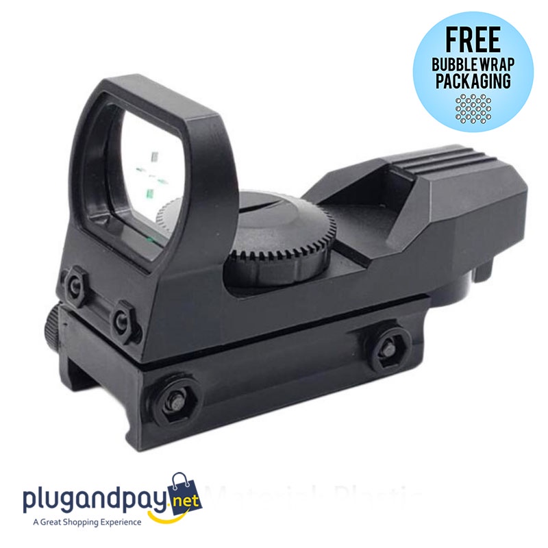 Teropong Scope Keker Senapan Holographic Green Dot Scope 20mm Rifle Rail Mount Air Rifle Senapan mai