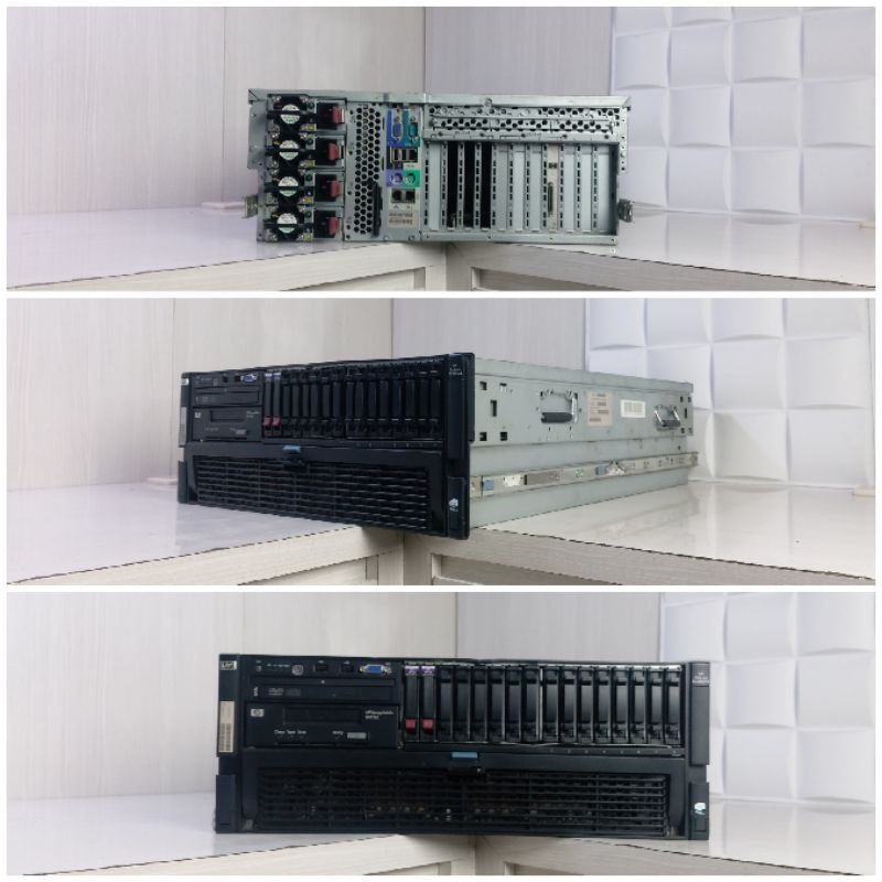 Server HP Proliant DL580 G5  4U XEON E7340  RAM 16 GB 16 Core 4 Prosesor Siap Pakai Bergaransi