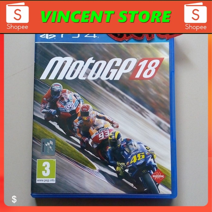 bd PS4 kaset game MOTOGP 18 / MOTOGP18 / MOTOGP 2018 / MOTO GP 18