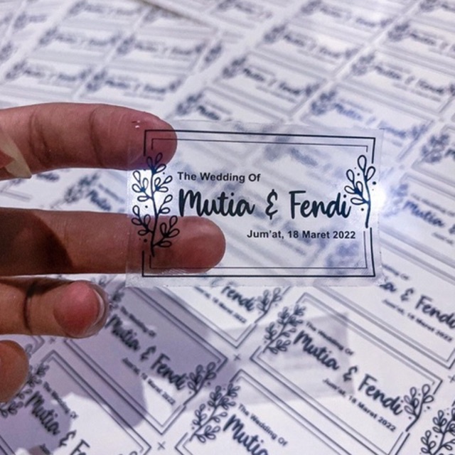 

STIKER LABEL SOUVENIR Transparant (big Size) Cup / Souvenir Gelas / Stiker Souvenir Transparant