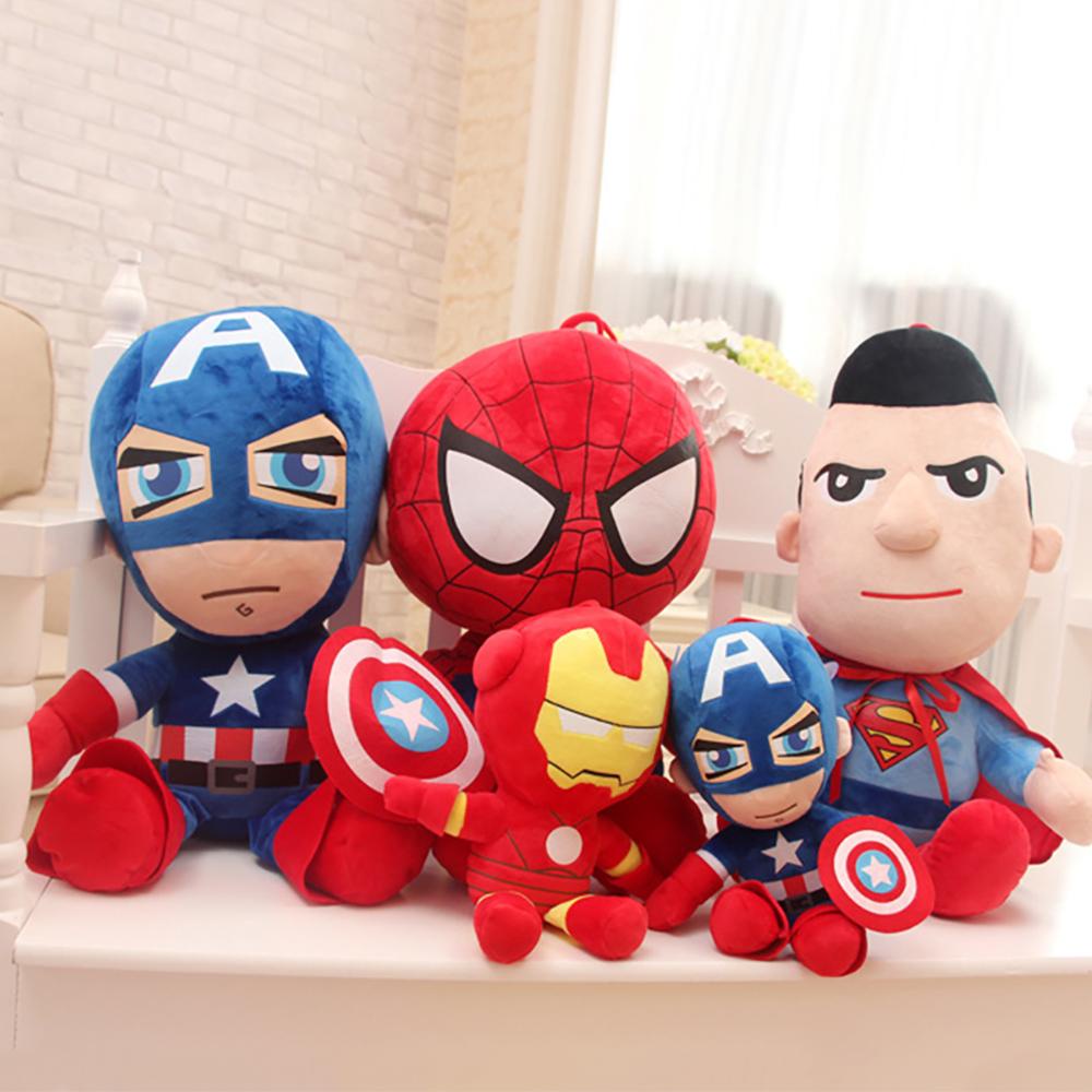 Timekey Mainan Boneka Plush Avengers Untuk Hadiah Natalulang Tahun Anak L6V7