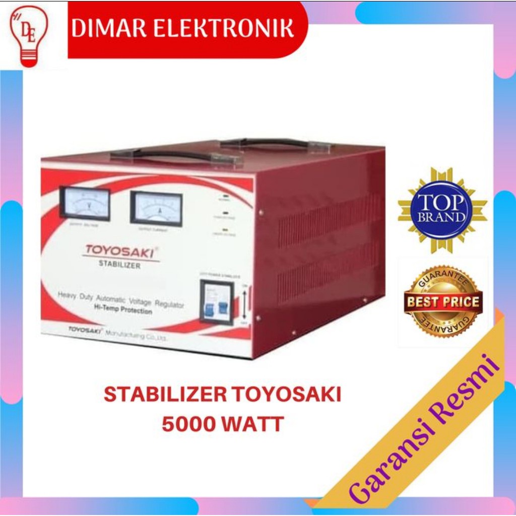 TOYOSAKI STABILIZER SVC-5000N (5000 Watt) TERMURAH, KUALITAS TERBAIK