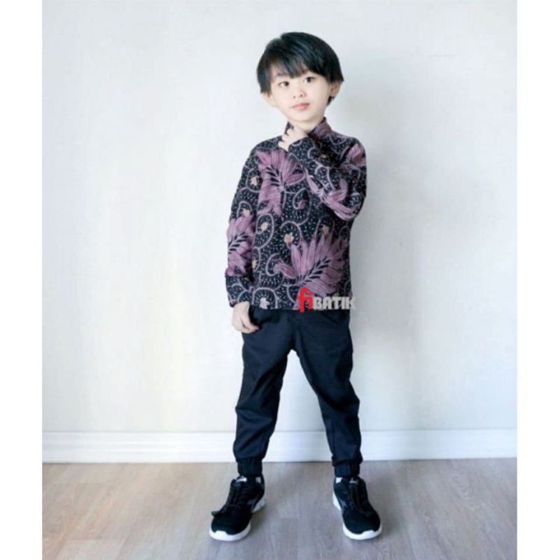 Kemeja Batik Anak - batik anak - baju batik anak laki laki umur 2-12 tahun /kemeja anak lengan pendek