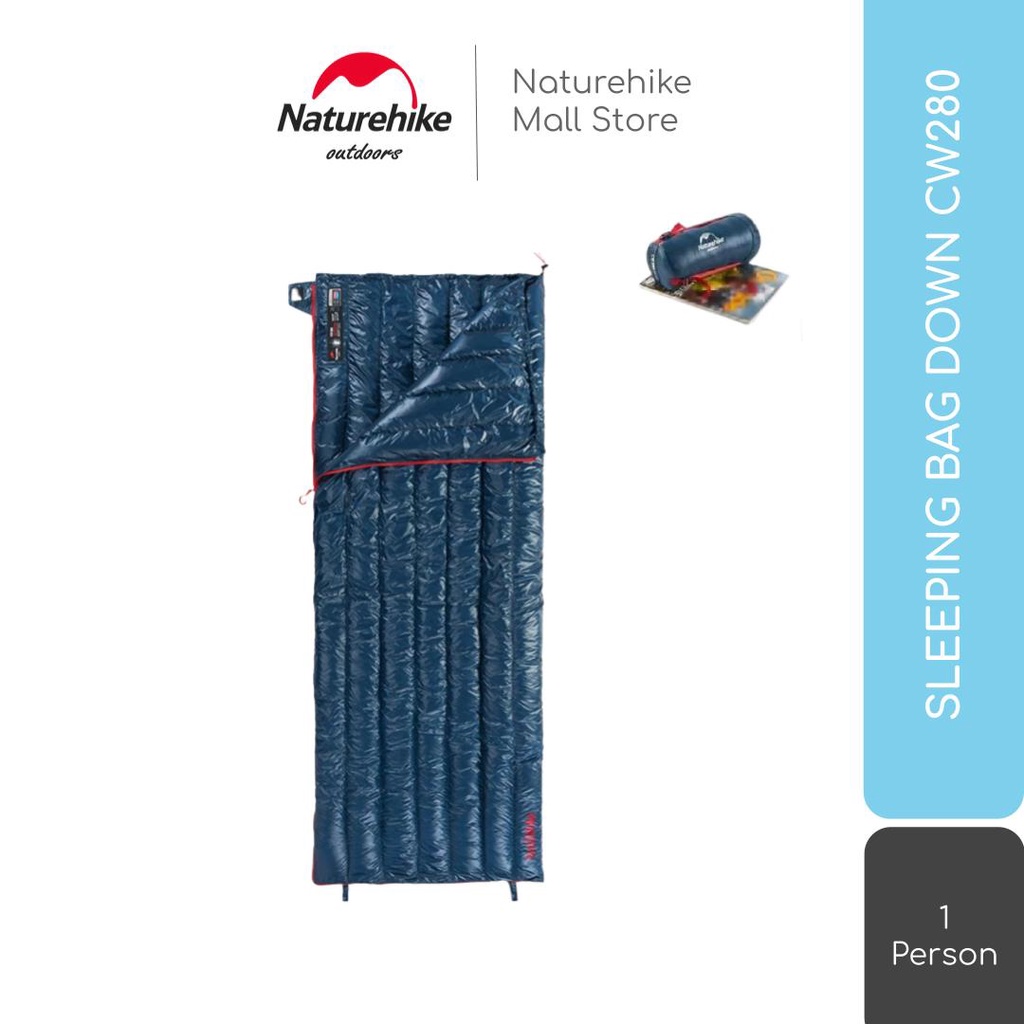 SLEEPING BAG DOWN CW280 NATUREHIKE NH17Y010-R KANTONG TIDUR BULU ANGSA