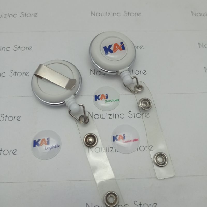 

GANTUNGAN ID CARD YOYO PUTAR LOGO KAI-YOYO PUTAR LIS KROM KAI