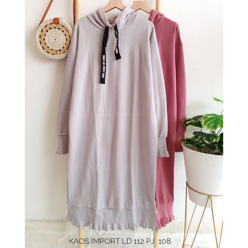 TUNIK HOODIE KAOS IMPORT