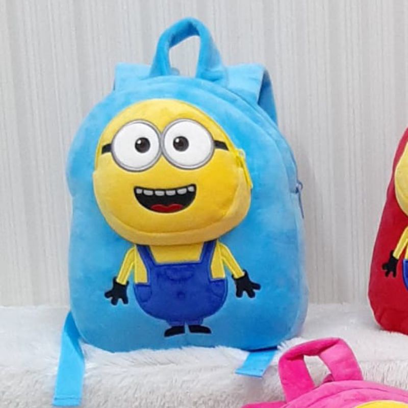 Ransel Sekolah Anak Minion Ukuran M Tas Paud TK Karakter Kartun