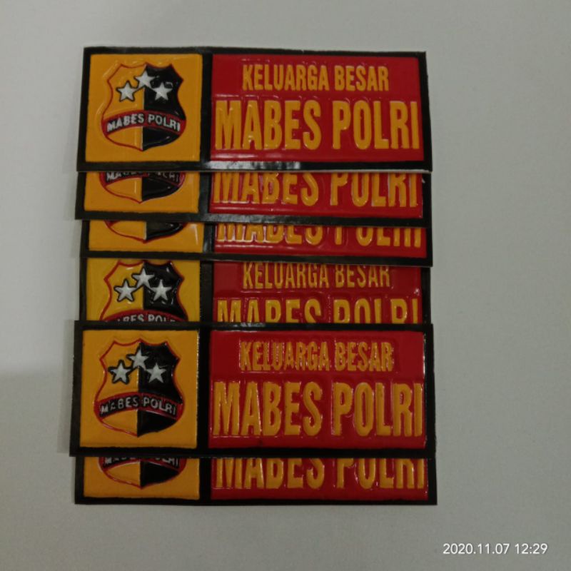 Jual Stiker Plat Embos Mabes Polri| Stiker Plat Motor Mabes Pol ...