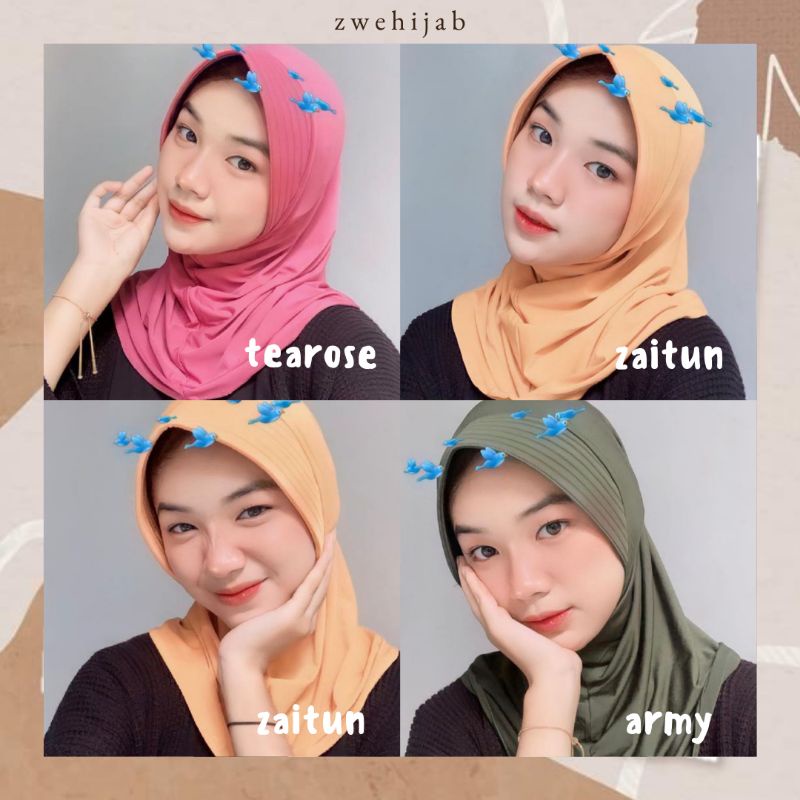 Bergo Sport Premium Hijab Olahraga Bergo Jersey-1