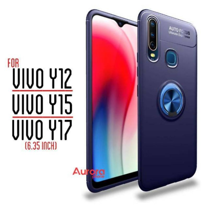 Vivo Y12 - Vivo Y15 - Vivo Y17 - Soft Case Auto Focus Invisible IRing Magnetic Case