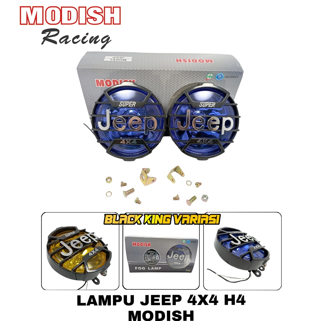 Reflektor Lampu Depan JEEP 4x4 H4 HeadLamp