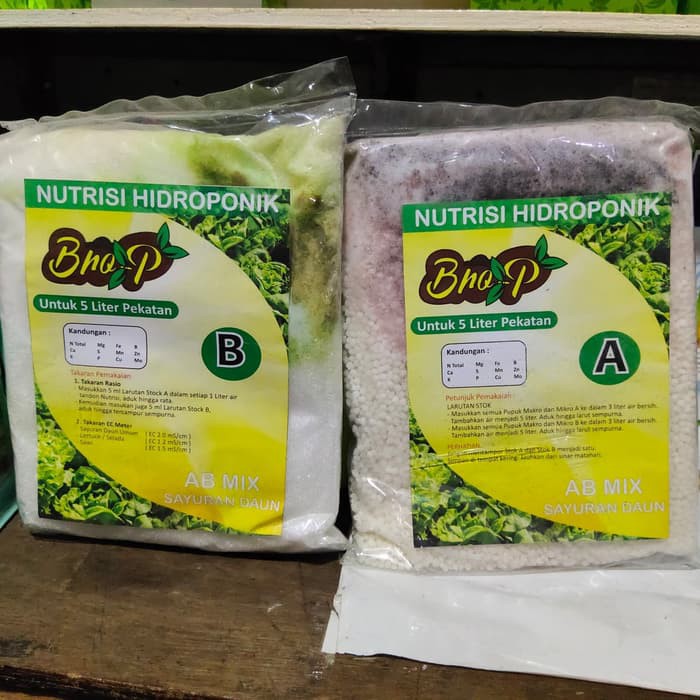 Pupuk/Nutrisi Hidroponik AB Mix Bro-P Sayuran Daun