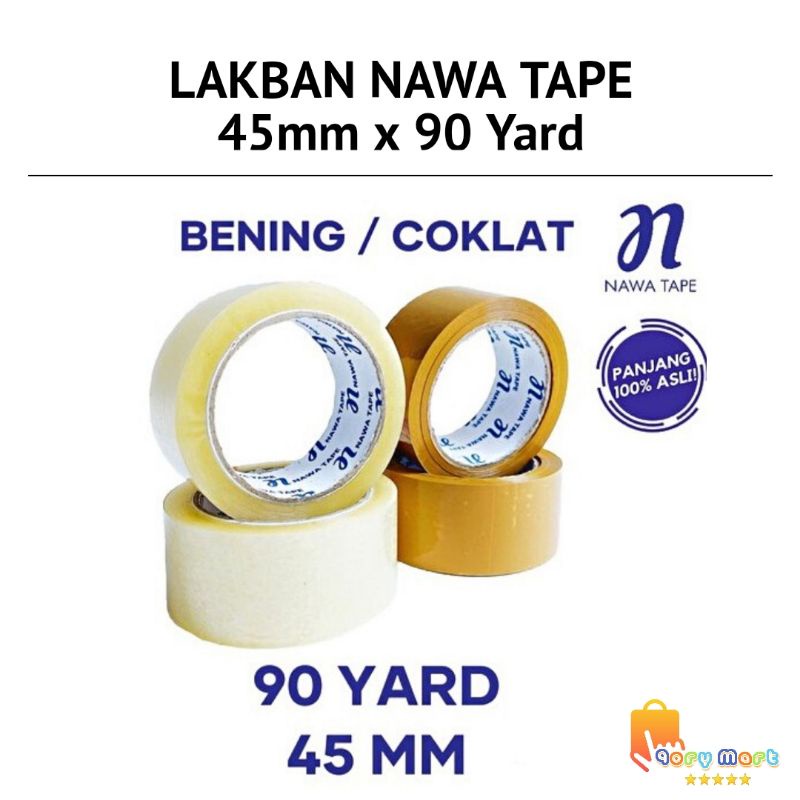 

LAKBAN OPP TAPE | LAKBAN NAWA 90 YARD 6PCS