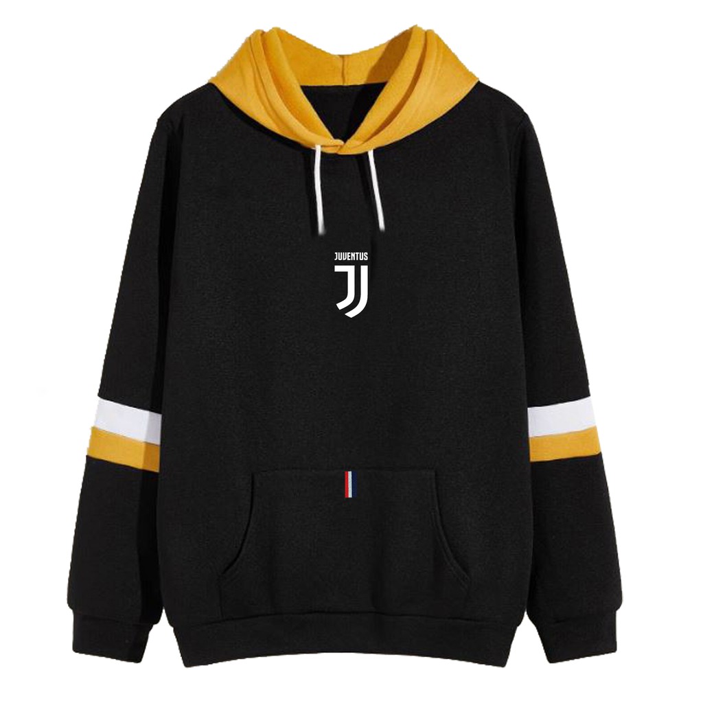 Sweater Pria Juventus Bordir Fleece Cotton / Sweater Hoodie Pria Juventus / Hoodie Pria