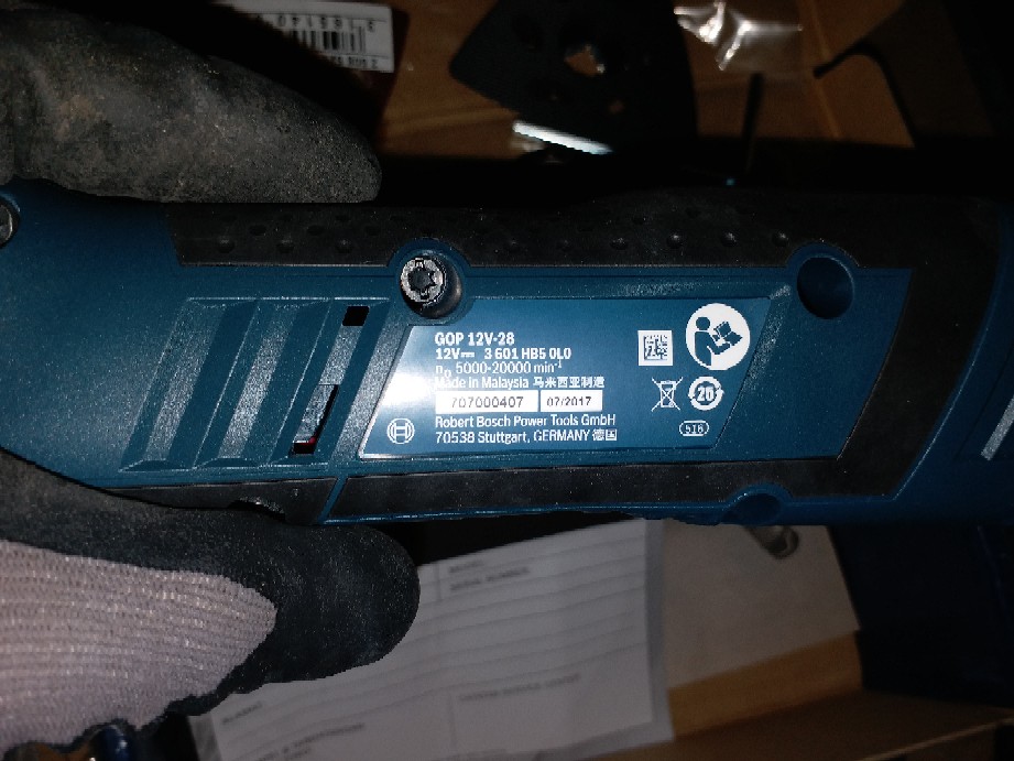 Gop12v-28 Bosch Gop 12v-28 Mesin Multitool Cutter Oskilasi Unit Only