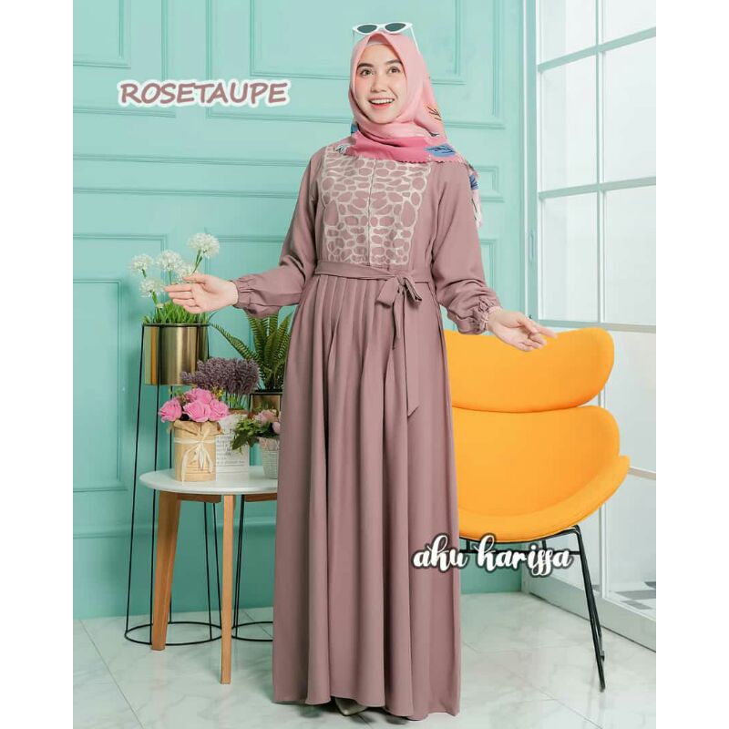 NEW ARRIVAL  GAMIS ERINA DRESS ONLY BORDIR ORI AKU KARISSA