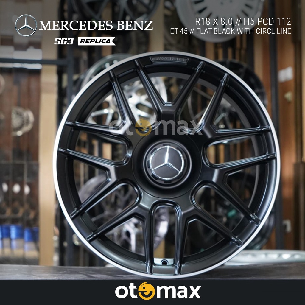 Velg Mobil Mercedes Benz AMG S63 Ring 18 FBLK CL