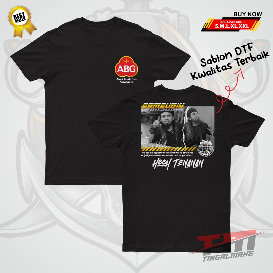 DTF | Kaos Distro Samsudin Hooh Tenan Iki Piye Iki Piye Unisex | Kaos Unik | Kaos Lucu | Kaos Si Udi