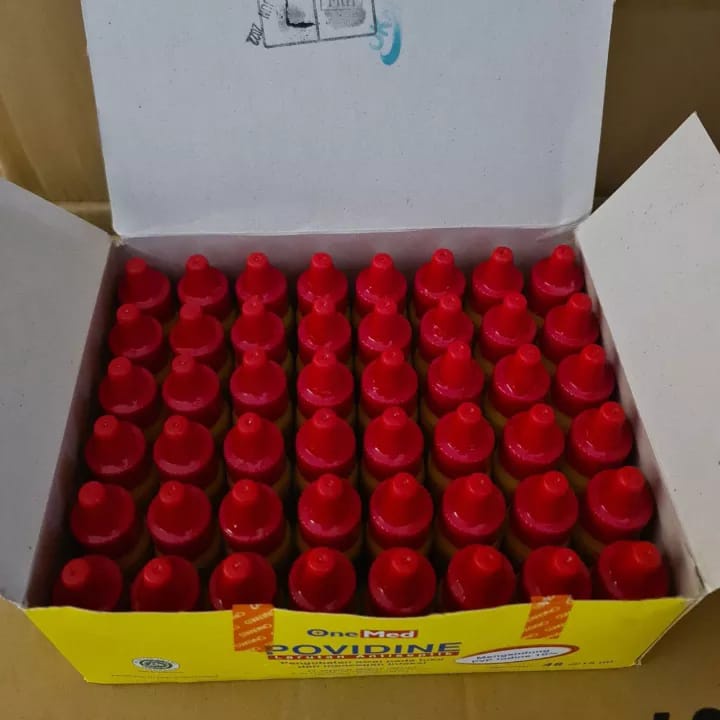 POVIDONE IODINE 15ML BOX ISI 48 BOTOL / ECODINE / BETADINE / ANTISEPTIK UNTUK LUKA