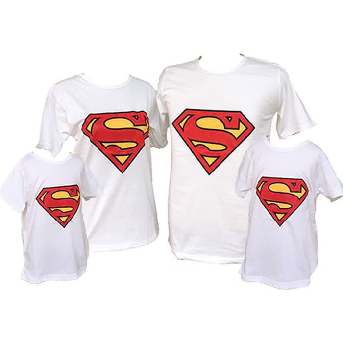 Terlaku Baju Kaos Pasangan Keluarga Couple Family Anak Ayah Bunda Superman