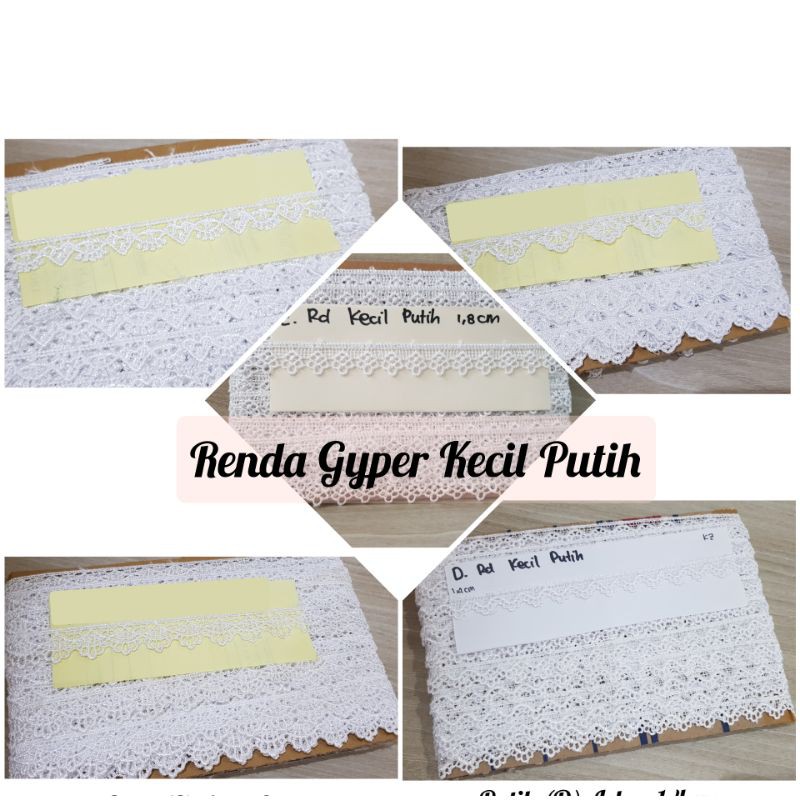 Renda Gyper Kecil Putih