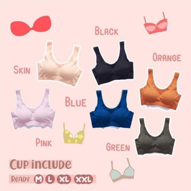COD SMOOTHZEE BRA SEAMLESS (tanpa kawat,push up bra,bra sport,zerofeel,seamless bra,bra,bralette)