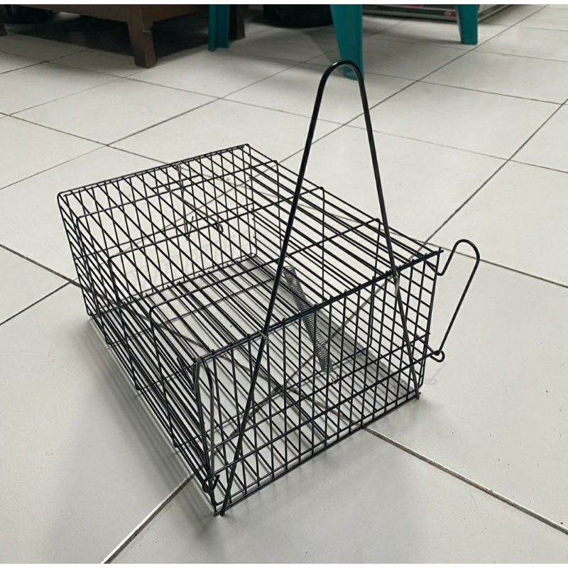 PERANGKAP / KURUNGAN / JEBAKAN TIKUS KAWAT BAJA 30 X 20 X 15 CM