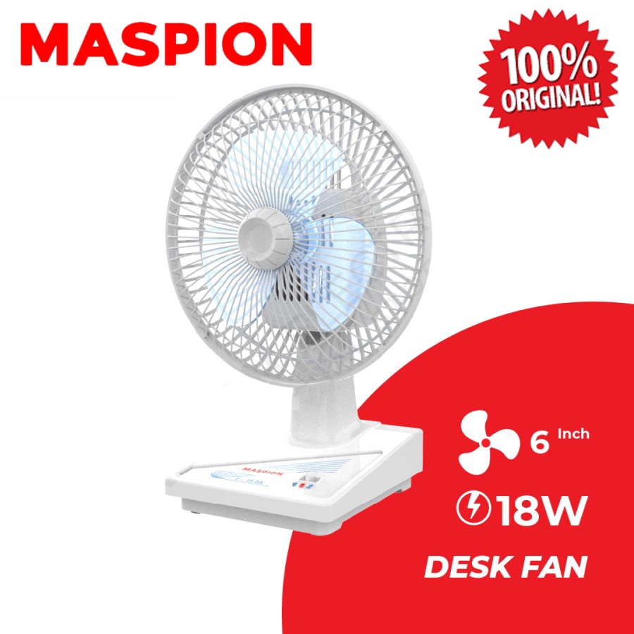 Maspion Kipas Angin Meja / Mini / Desk Fan F-15 6 Inch F15 F 15