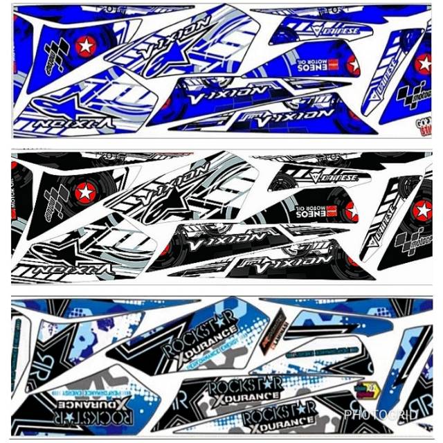 Striping Vixion Old Lama Variasi Yamaha Stiker Lis Motor List