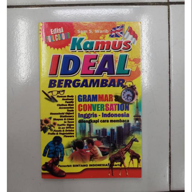 Buku Kamus Bahasa Inggris Ideal Bergambar