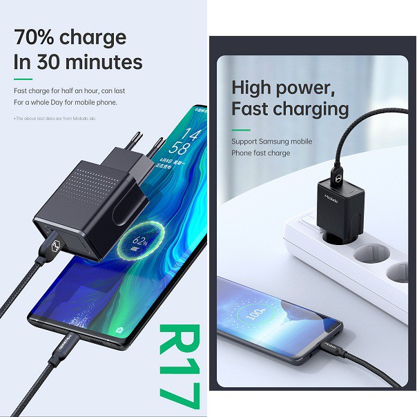 Mcdodo VOOC Type C Travel Charger Set 22.5W 5A