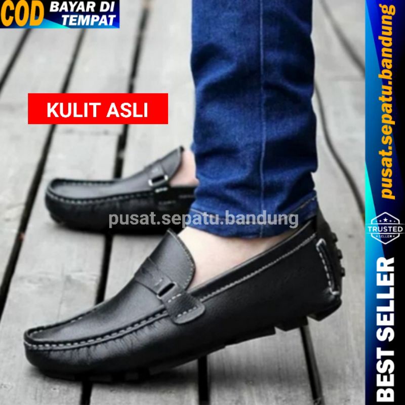 Sepatu Pria Keren Terlaris Kulit Asli Untuk Kerja Kantor Formal dan Casual Santai Lacoste