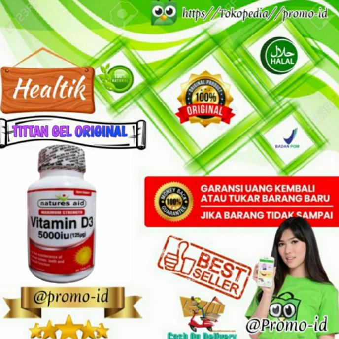 Natures Aid Vitamin D3 5000iu 125ug Original Obat Vitamin D3 5000IU