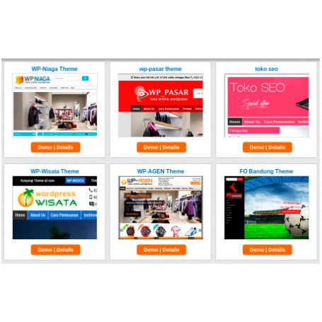 Kumpulan Template Toko Online News Landing Page Theme-Id Theme Wordpress