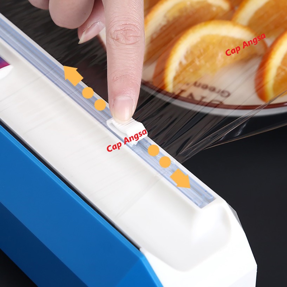 CLING FILM DISPENSER MEDIUM JUMBO 30cm 300m PEMOTONG PLASTIK WRAPING SLIDE CUTTER SLIDING CUTER PLASTIC