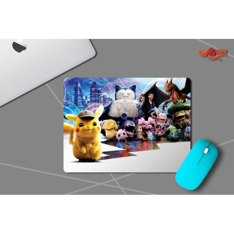 

MOUSEPAD 23X31 CM TEMA MOVIE SPESIAL DETECTIF PIKACHU TIPE 01