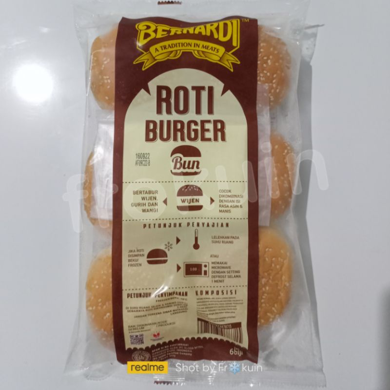 

Roti Bun Burger Bernardi - frozen food murah